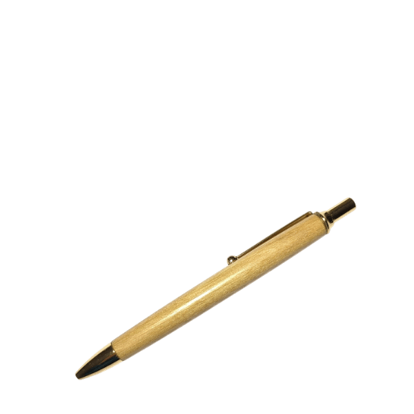 22 Kugelschreiber Hagebuche transparent Handgedrechselter Kugelschreiber aus Hagebuche – Thomas Kirsch Holzunikat